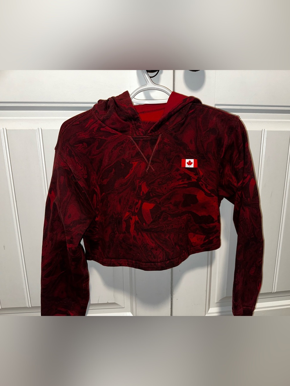 Lululemon cropped red hoodie Olympic